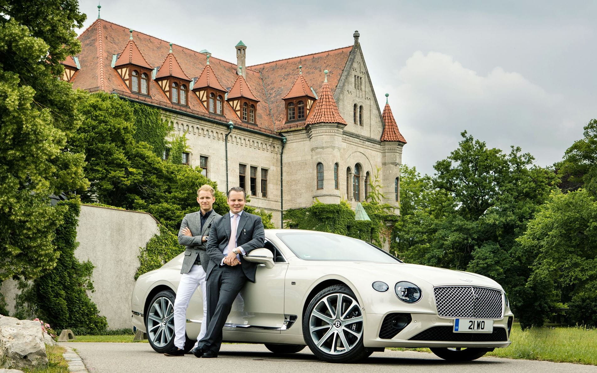 Bentley Car in front of Faber-Castell Castle
