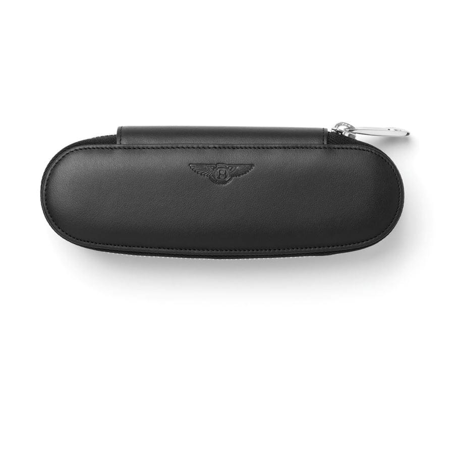 Graf-von-Faber-Castell - Zipper case for 2 pens Bentley Black