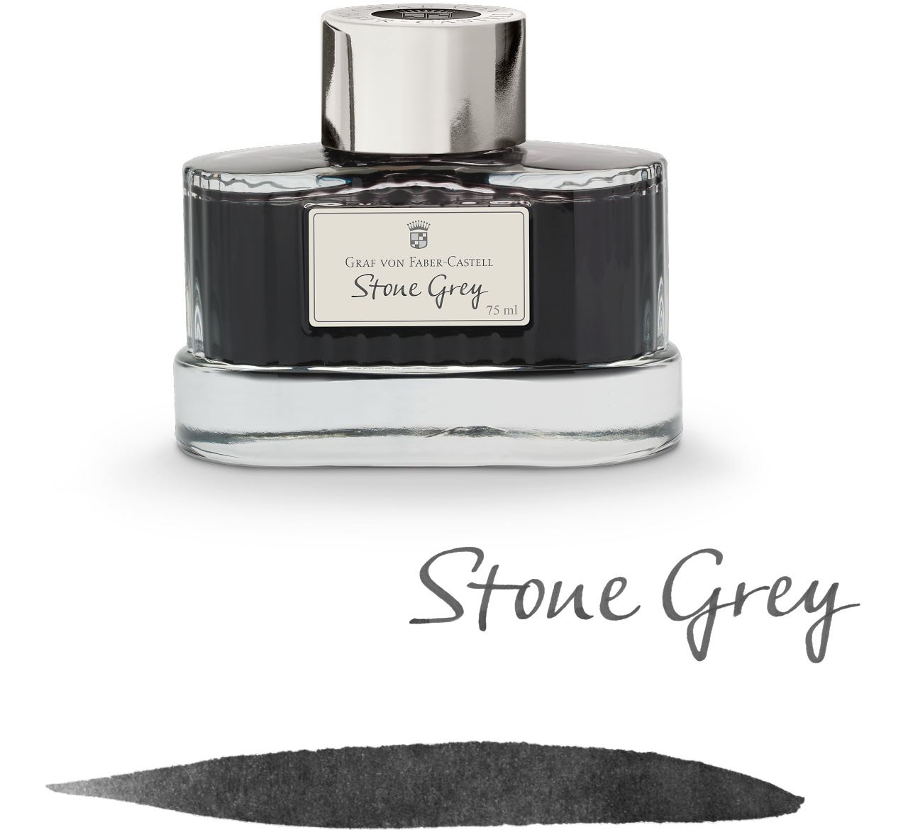 Graf-von-Faber-Castell - Ink bottle Stone Grey, 75ml