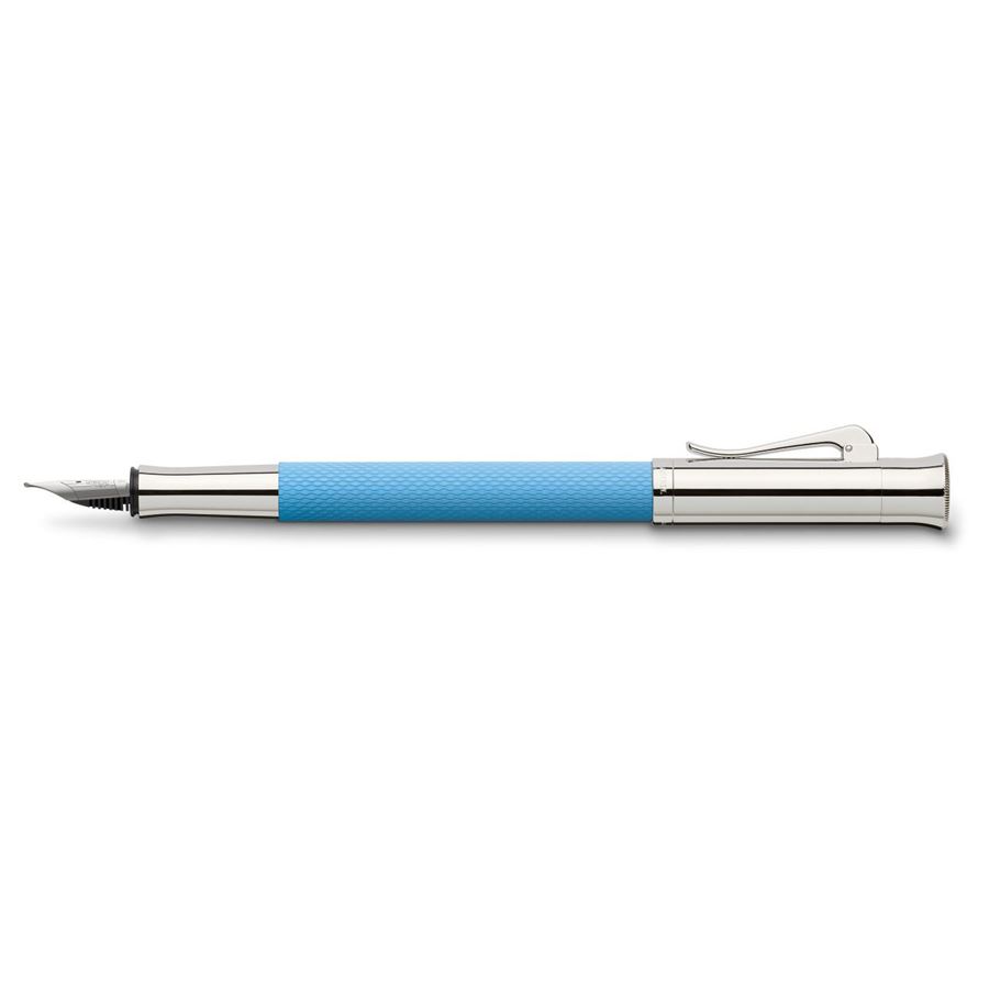 Graf-von-Faber-Castell - Fountain pen Guilloche Gulf Blue F