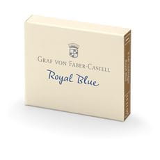 Graf-von-Faber-Castell - 6 ink cartridges, Royal Blue