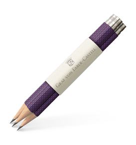 Graf-von-Faber-Castell - 3 spare pencils Perfect Pencil, Violet Blue