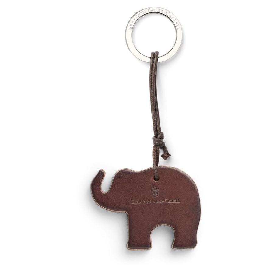 Graf-von-Faber-Castell - Key fob Elephant, Dark Brown