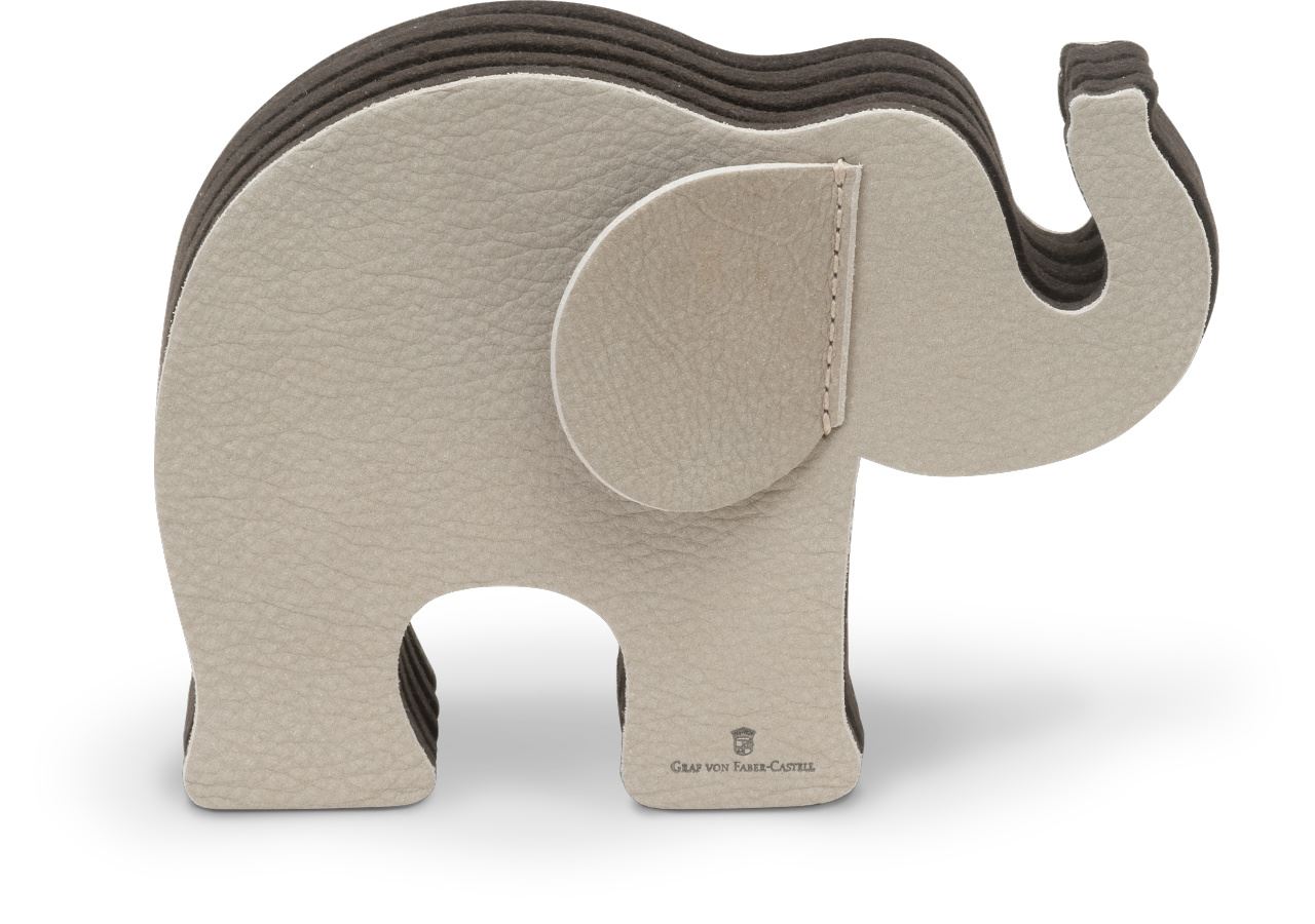Graf-von-Faber-Castell - Pen holder Elephant Medium, nubuck